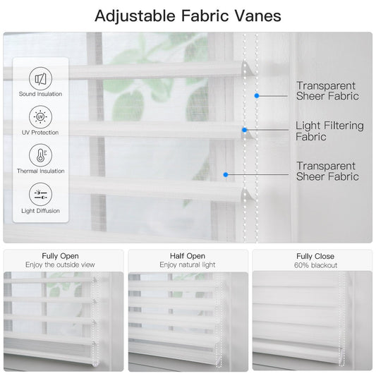 Manual Corded Light Filtering Shangri - La Sheer Shade - Tokblind official