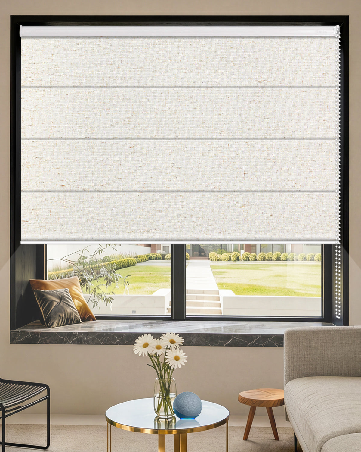 Manual Corded Blackout Roman Shades