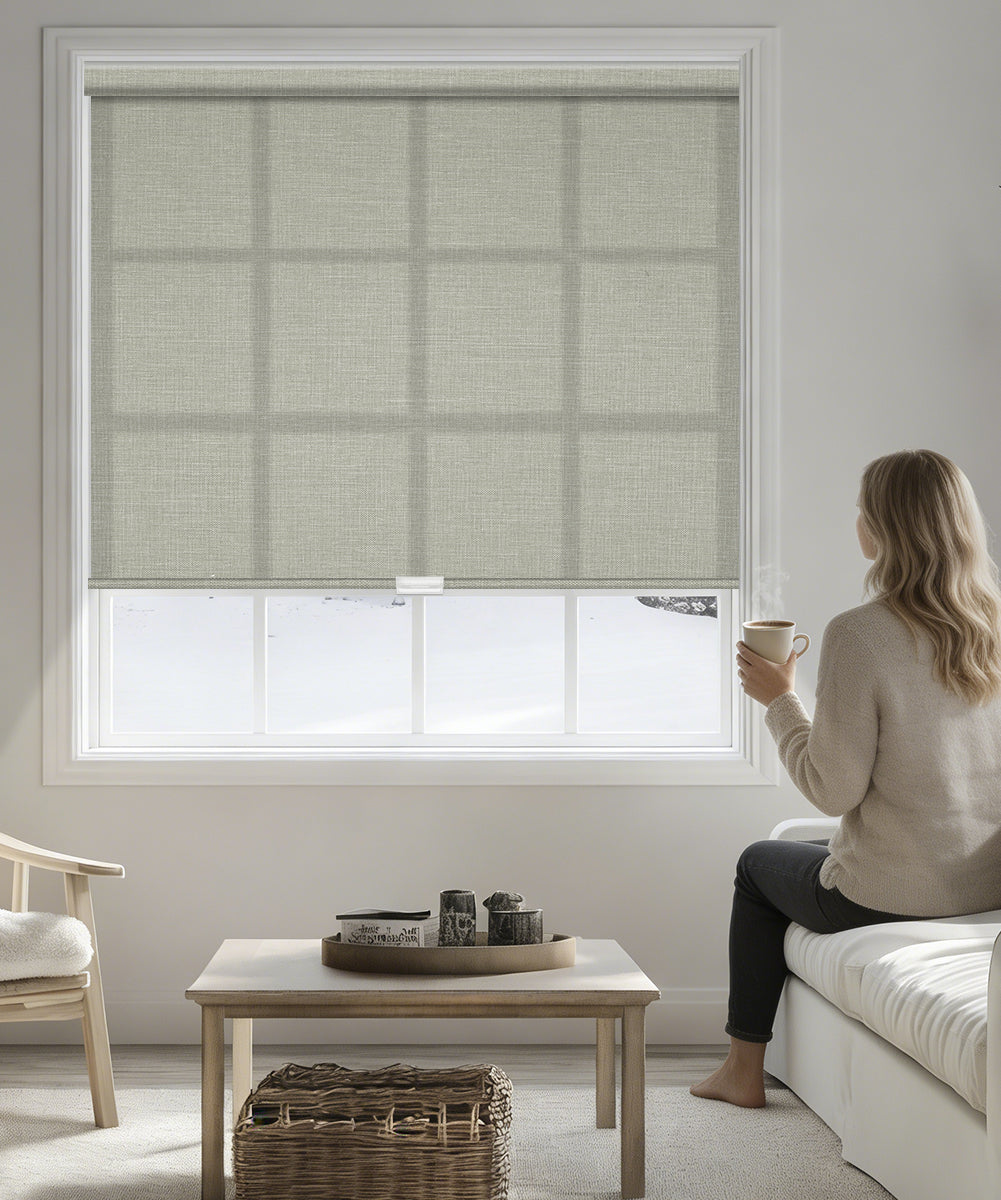 Manual Light Filtering Roller Shades - Cordless