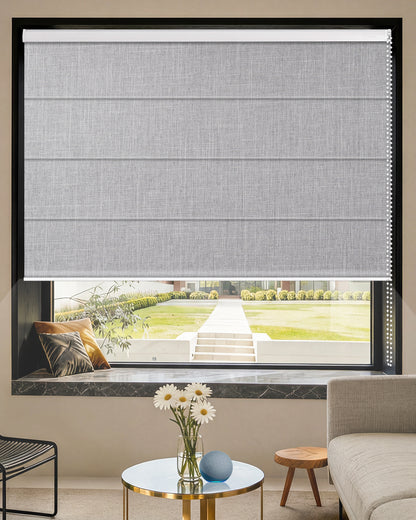 Manual Corded Blackout Roman Shades