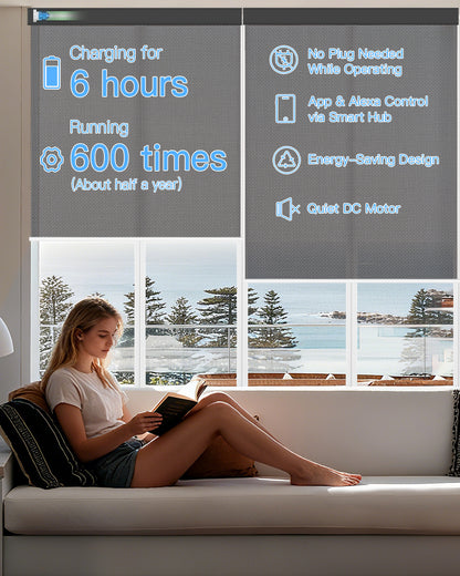 Motorized Solar Roller Shades