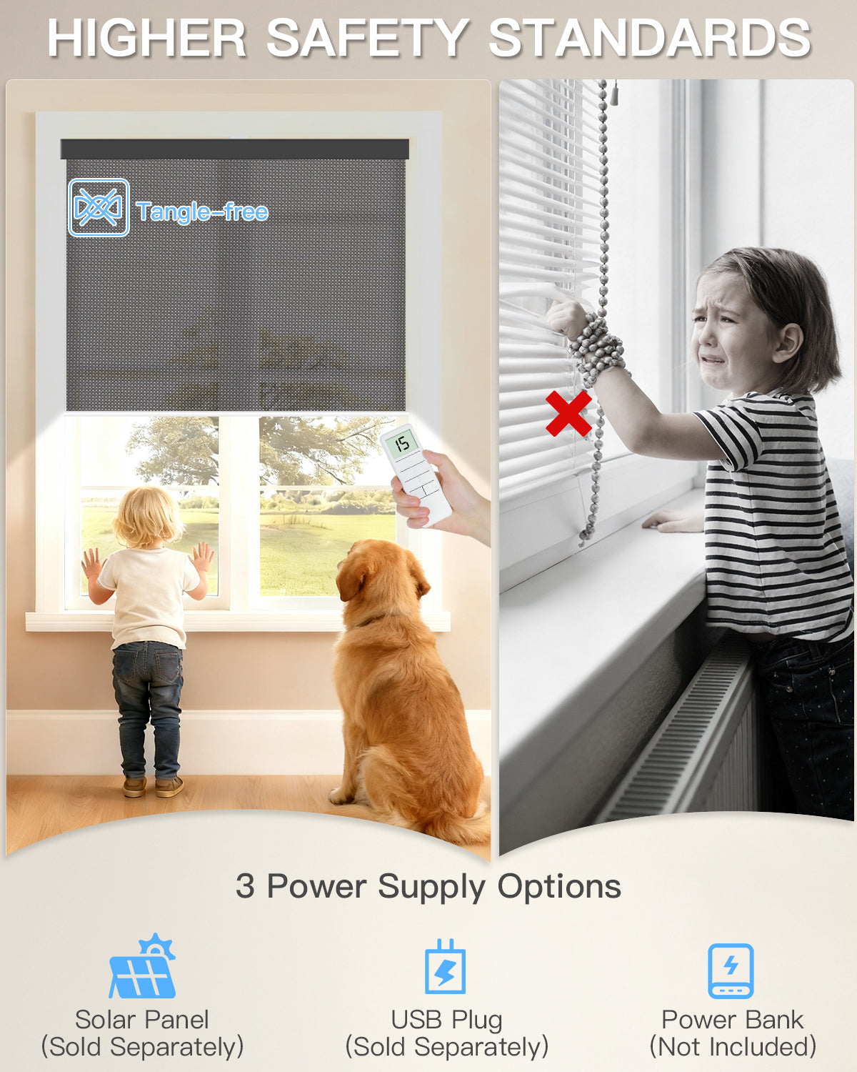 Motorized Solar Roller Shades