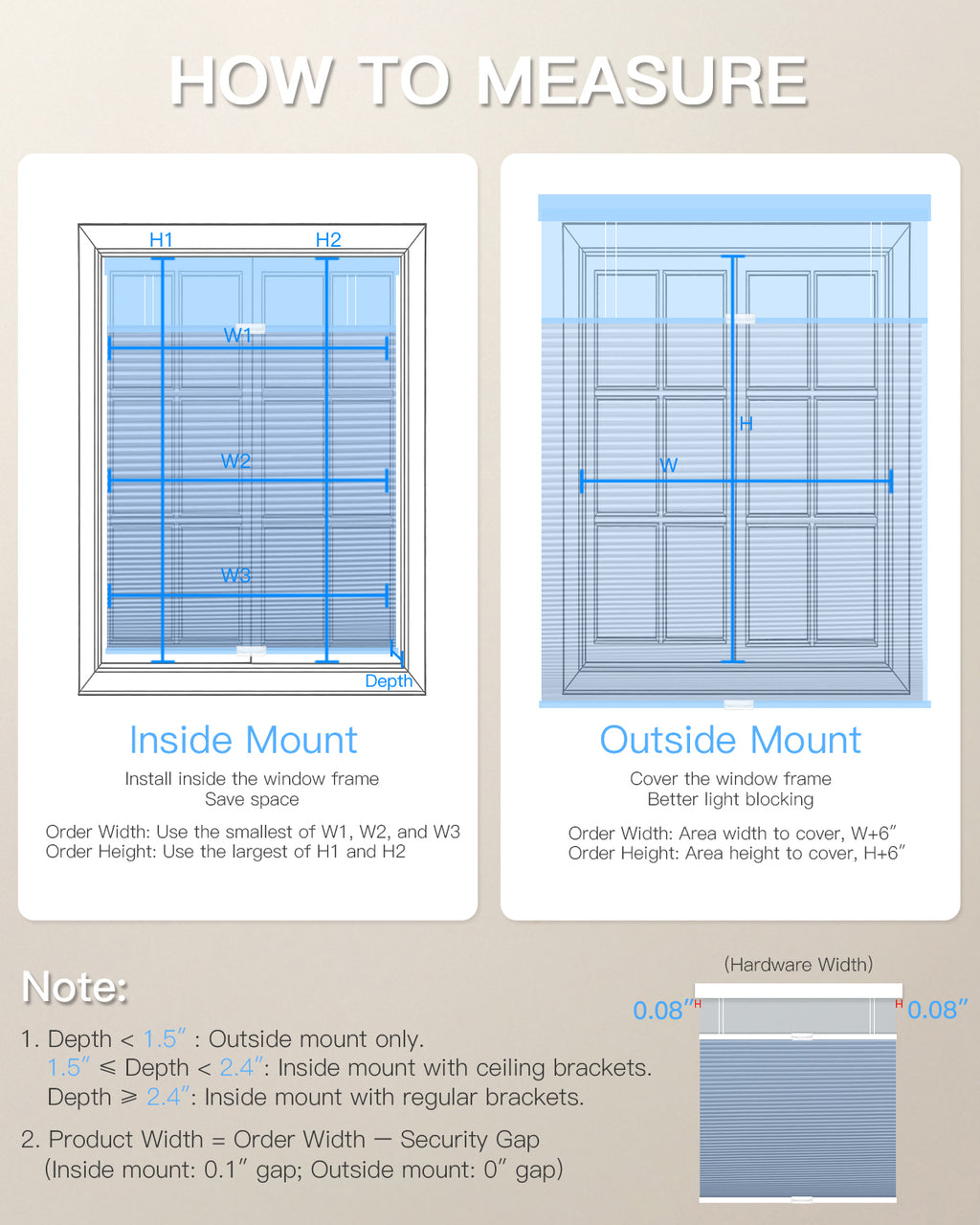 Top Down Bottom Up Manual Cellular Shade - Light Filtering