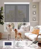 No-Drill Motorized Light Filtering Fireproof Roller Shades