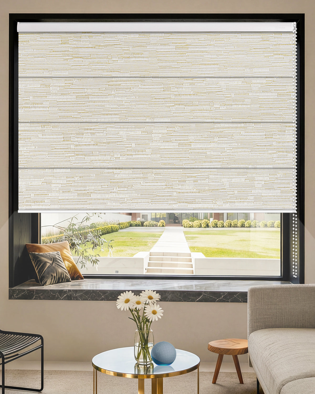 Manual Corded Blackout Roman Shades
