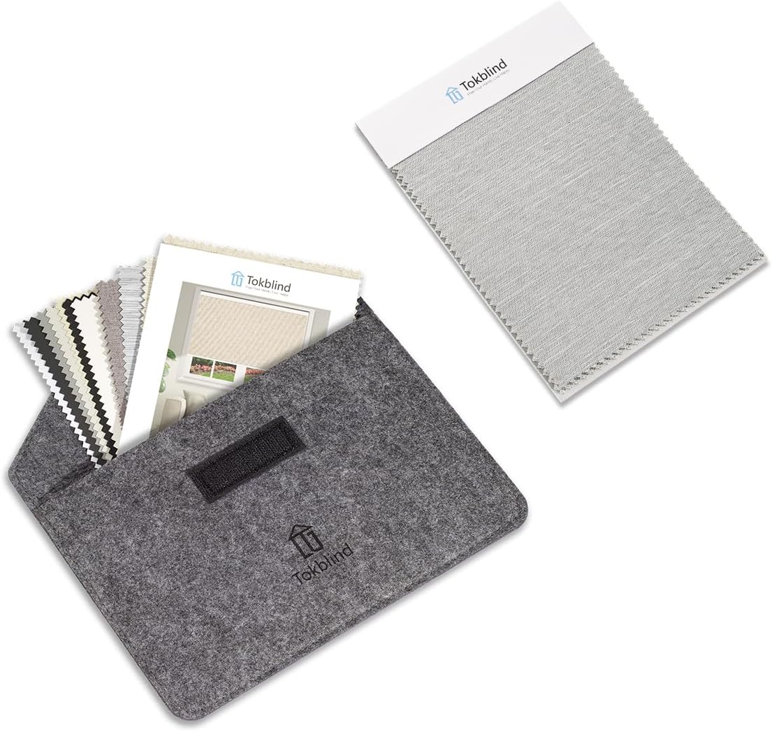 Blackout and Light Filtering Roller Shade Fabric Samples, 2 PCS - Tokblind official