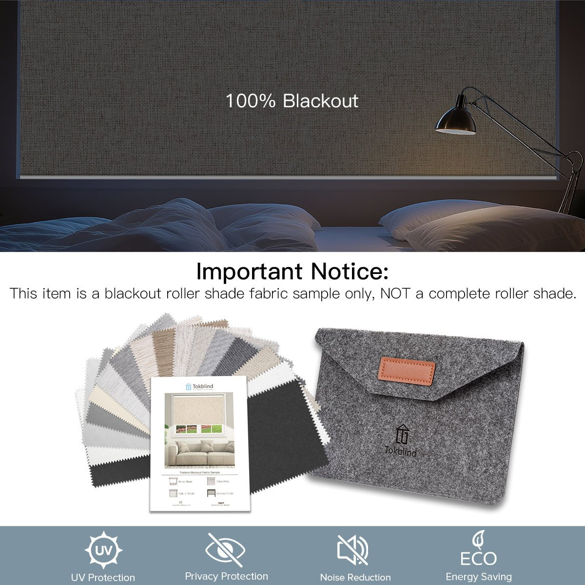 Blackout Roller Shade Fabric Samples - Tokblind official