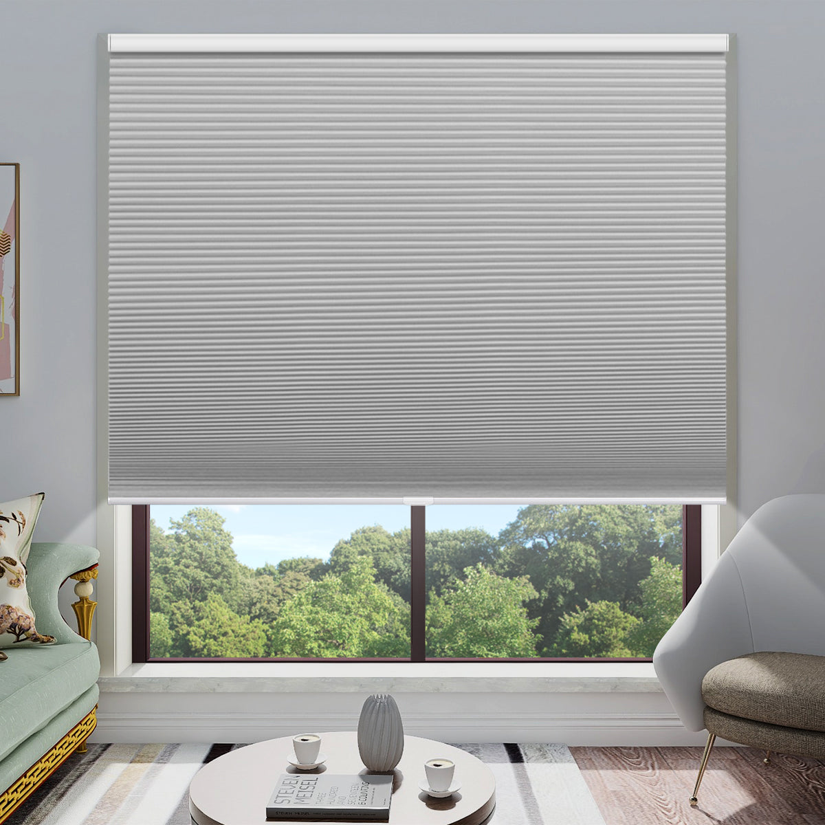 Manual Cordless Cellular Shade - 100% Blackout