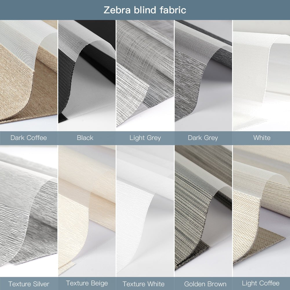Fabric Samples for Light Filtering Roller Shade and Zebra Blind (2 PCS) - Tokblind official