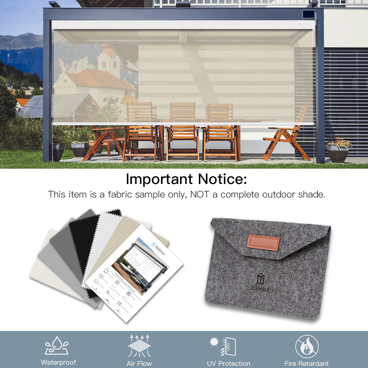 Fabric Samples for Outdoor Shades - Tokblind official