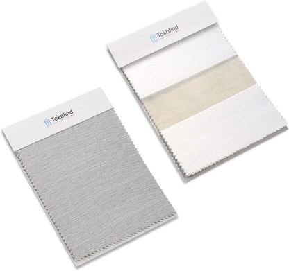 Light Filtering Roller Shade Fabric and Zebra Shade Fabric Samples, 2 PCS - Tokblind official