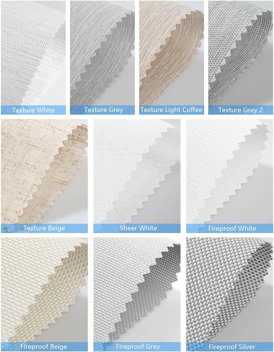 Light Filtering Roller Shade Fabric and Zebra Shade Fabric Samples, 2 PCS - Tokblind official