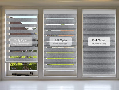 Light Filtering Roller Shade Fabric and Zebra Shade Fabric Samples, 2 PCS - Tokblind official