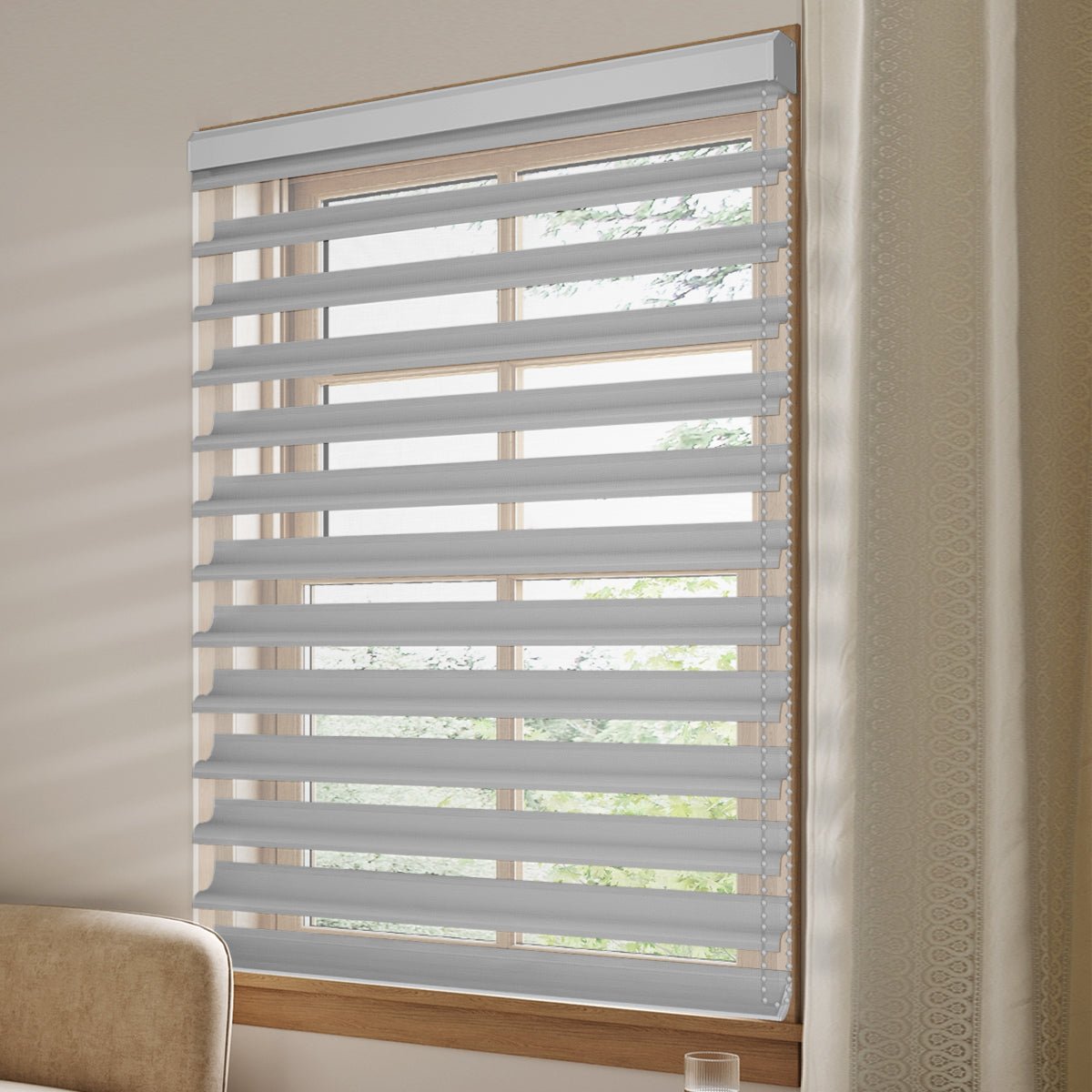 Manual Corded Blackout Shangri - La Sheer Shade - Tokblind official