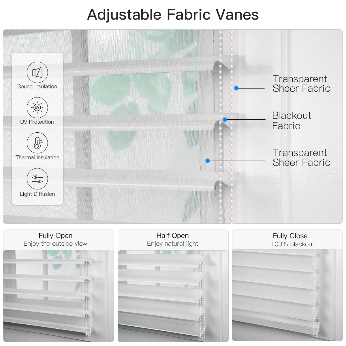 Manual Corded Blackout Shangri - La Sheer Shade - Tokblind official