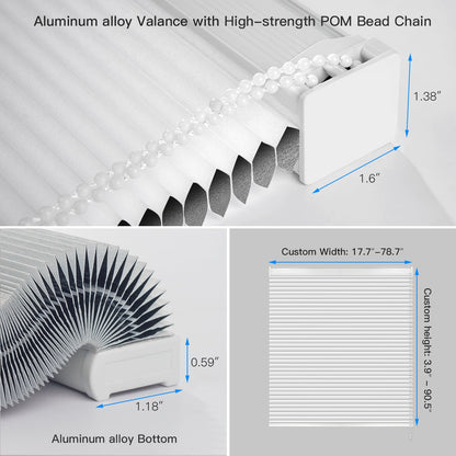 Manual Corded Cellular Shade - 100% Blackout - Tokblind official