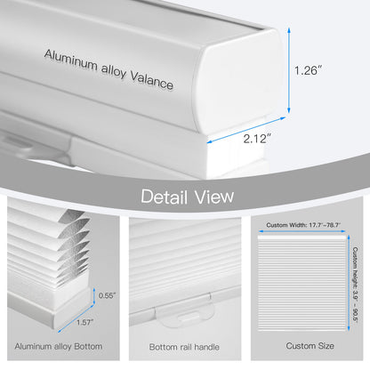 Manual Cordless Cellular Shade - 100% Blackout - Tokblind official