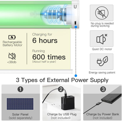 Motorized Blackout Roller Shade - Vinyl Fabric - Tokblind official