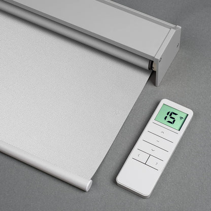 Motorized Blackout Roller Shade - Vinyl Fabric - Tokblind official