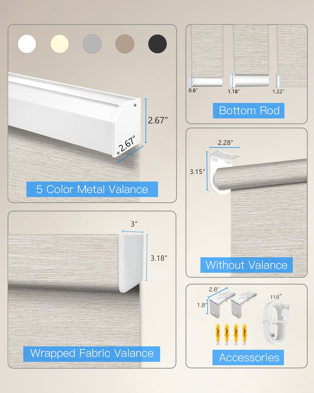 Motorized Light Filtering Roller Shades - Tokblind official