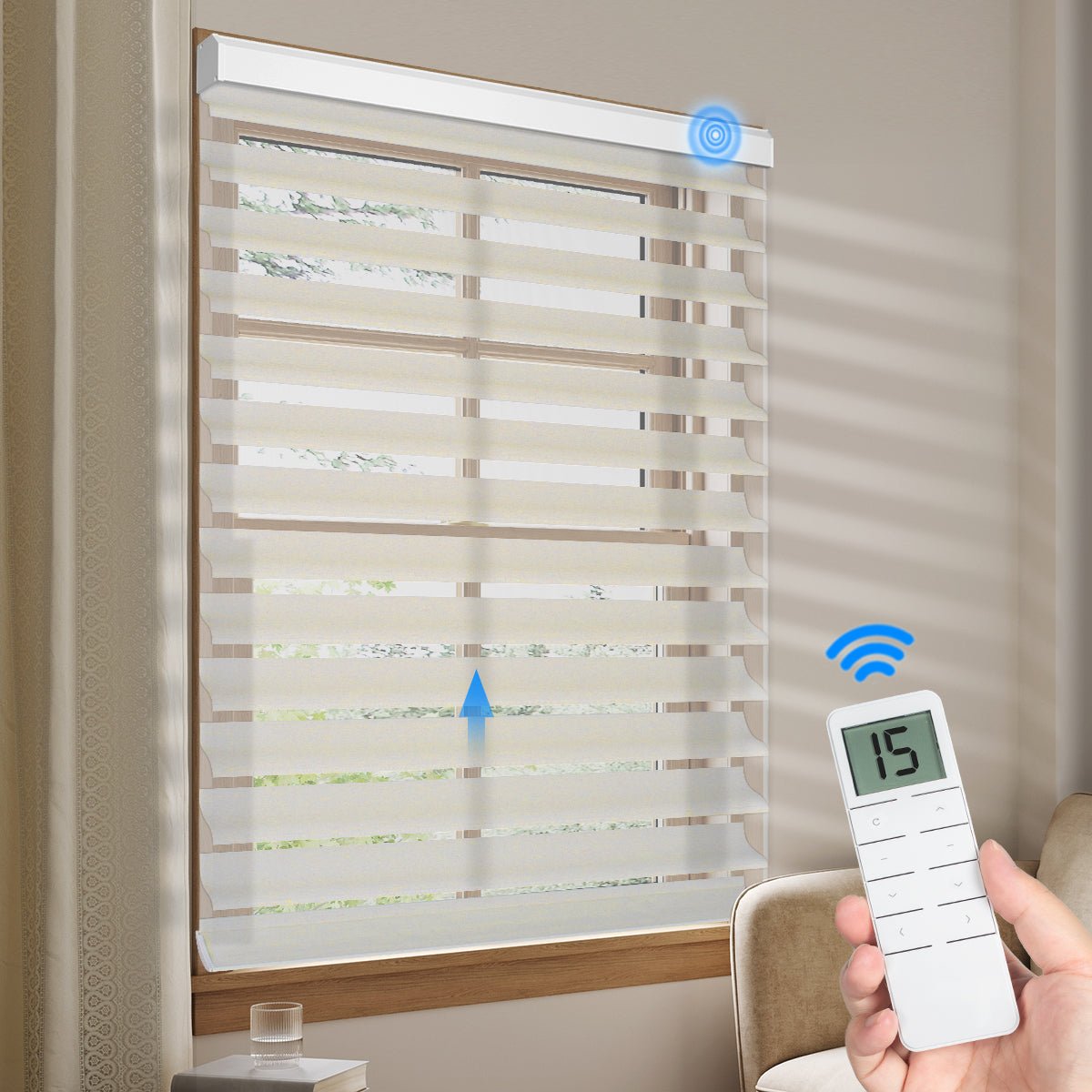 Motorized Light Filtering Shangri - La Sheer Shade - Tokblind official