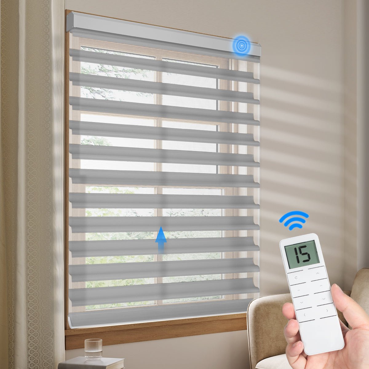 Motorized Light Filtering Shangri - La Sheer Shade - Tokblind official