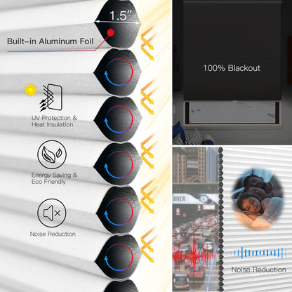 Top Down Bottom Up Manual Cellular Shade - 100% Blackout - Tokblind official