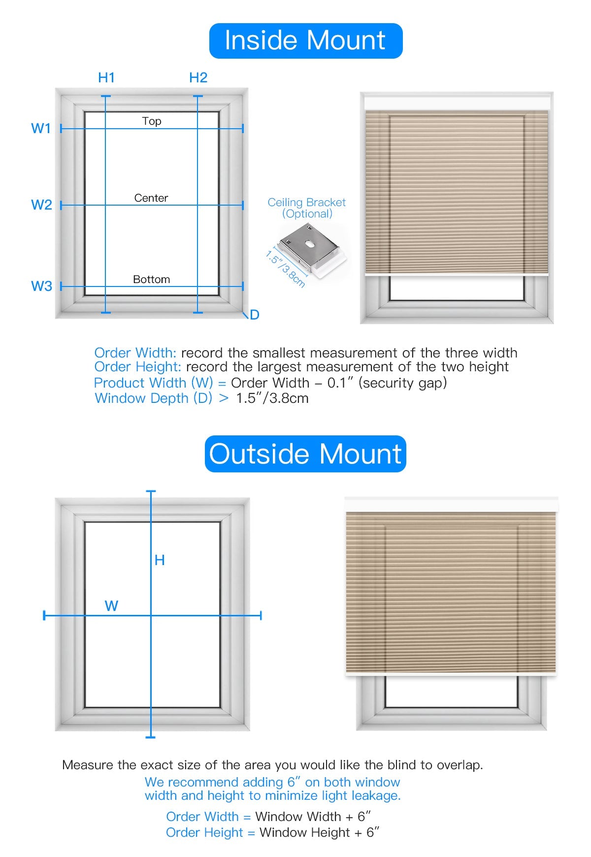 Top Down Bottom Up Manual Cellular Shade - Light Filtering - Tokblind official